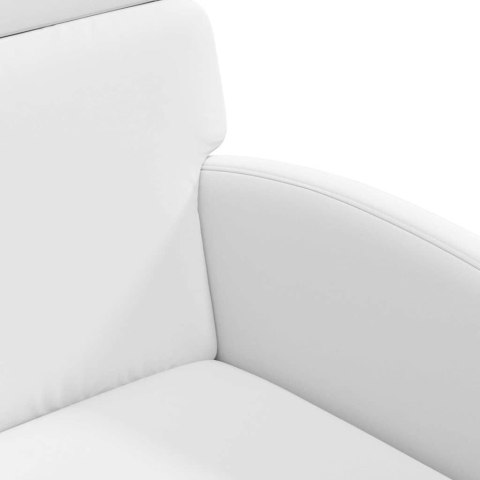 KRZESEŁKA JADALNE NA KÓŁKACH 2 SZT BIAŁY 58X65X98CM