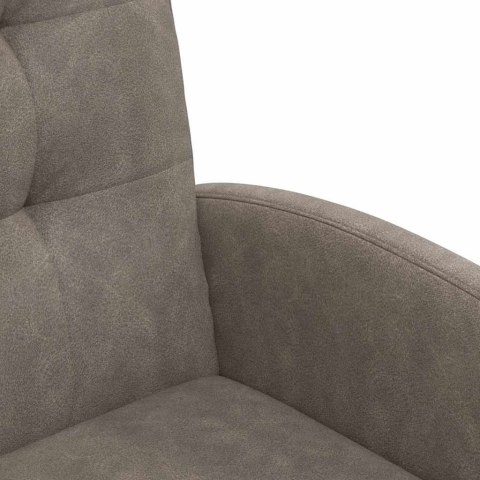 VidaXL Krzesełka jadalne na kółkach 2 pcs Szary 57 x 67 x 98 cm