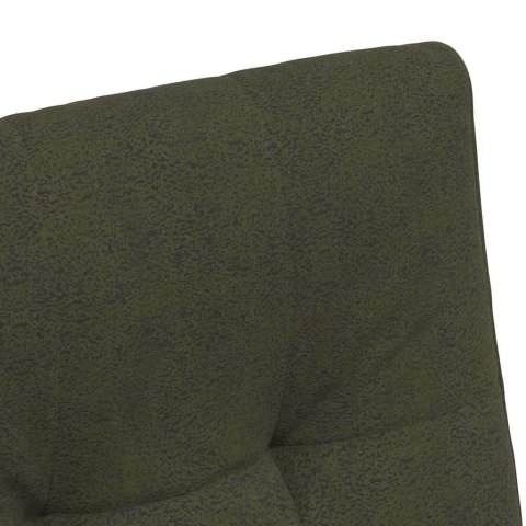 VidaXL Krzesełka jadalne na kółkach z kółkami 2 pcs Zielony wojskowy