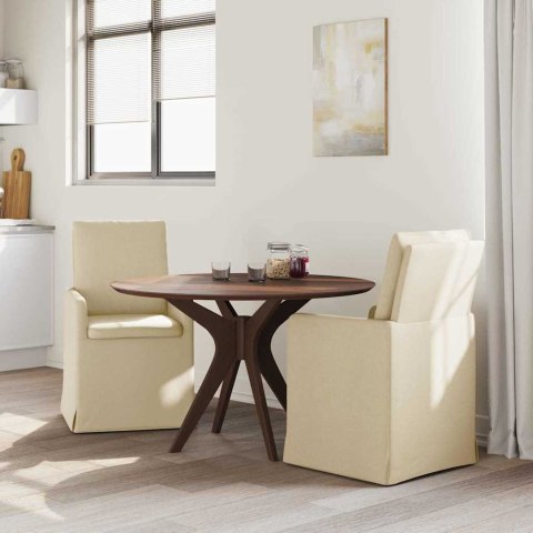 VidaXL Krzesła jadalne 2 pcs Kremowy 57 x 67 x 98 cm tkanina