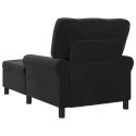 LEŻANKA CZARNY AKSAMIT VELVET SZEZLONG CHAISE LOUNGE SALON MIĘKKI RELAKS