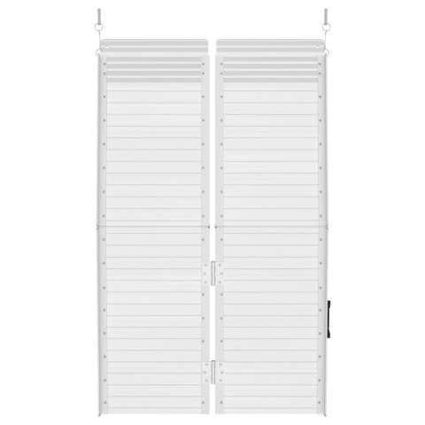 VidaXL Rampa dla wózka inwalidzkiego Srebrny 122 x 73,5 x 11 cm