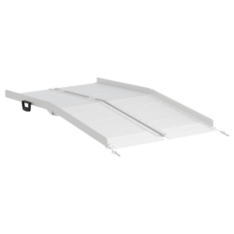 VidaXL Rampa dla wózka inwalidzkiego Srebrny 152 x 73 x 11 cm