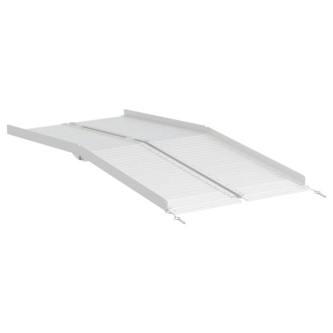VidaXL Rampa dla wózka inwalidzkiego Srebrny 183 x 73 x 11 cm
