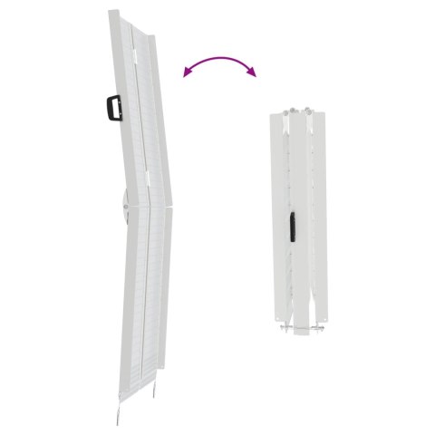 VidaXL Rampa dla wózka inwalidzkiego Srebrny 183 x 73 x 11 cm