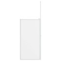 VidaXL Ekran do kąpieli Mrożone 120 x 70 x 137 cm Aluminium & Panel PP