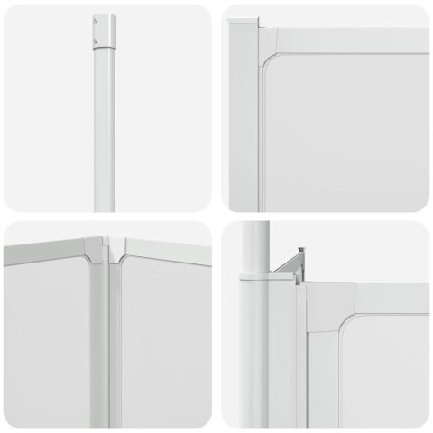 VidaXL Ekran do kąpieli Mrożone 120 x 70 x 137 cm Aluminium & Panel PP