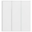 VidaXL Ekran do kąpieli Mrożone 132 x 140 cm Aluminium & Panel PP