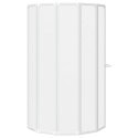 VidaXL Ekran do kąpieli Mrożone 168 x 140 cm Aluminium & Panel PP
