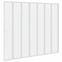VidaXL Ekran do kąpieli Mrożone 168 x 140 cm Aluminium & Panel PP