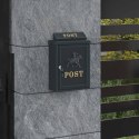 SKRZYNKA POCZTOWA MONTOWANA NA ŚCIANIE ZIELONY 29X13X41CM