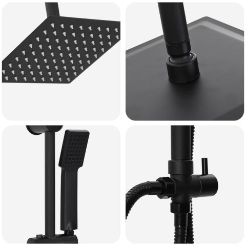 SYSTEM PRYSZNICOWY CZARNY 45X20X96CM