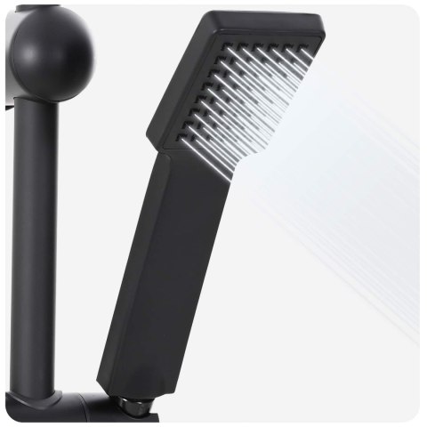 SYSTEM PRYSZNICOWY CZARNY 45X20X96CM