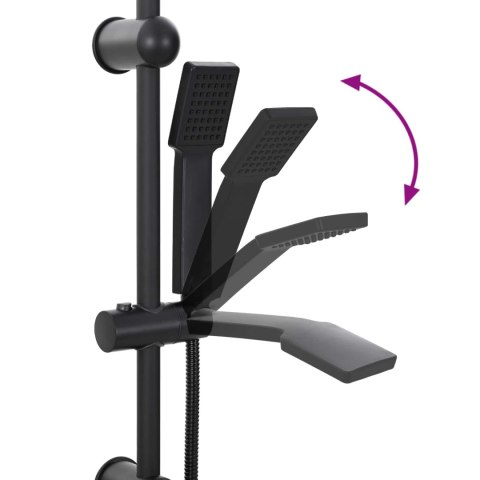 SYSTEM PRYSZNICOWY CZARNY 45X20X96CM