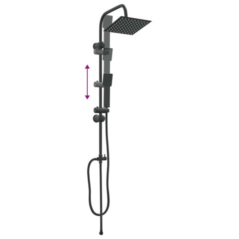 SYSTEM PRYSZNICOWY CZARNY 45X20X96CM