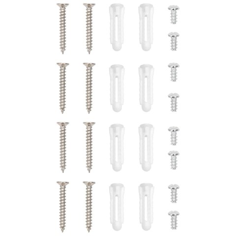 VidaXL System Prysznicowy Czarny 45 x 20 x 96 cm