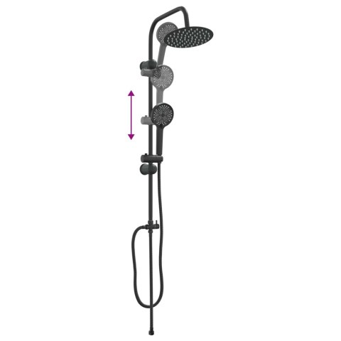 VidaXL System Prysznicowy Czarny 45 x 20 x 96 cm