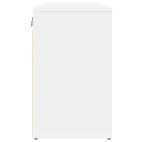 VidaXL Szafka na buty Biały 77,5 x 30 x 51 cm Materiał drewnopochodny