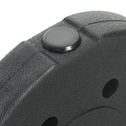 VidaXL Talerze ciężarowe 4 pcs Czarny Ø 21.5 x 3.8 cm