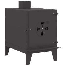 KUCHENKA KEMPINGOWA CZARNY 35X50X60CM STAL ZIMNOGIĘTA