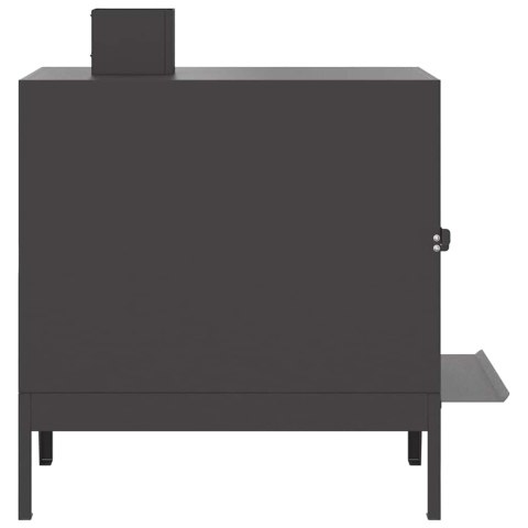 KUCHENKA KEMPINGOWA CZARNY 35X50X60CM STAL ZIMNOGIĘTA