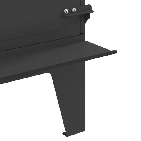 KUCHENKA KEMPINGOWA CZARNY 35X50X60CM STAL ZIMNOGIĘTA