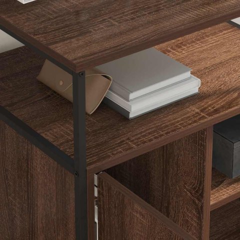 SZAFKA BIUROWA Z STACJĄ ŁADUJĄCĄ BRĄZOWY DĄB 61X46X67CM