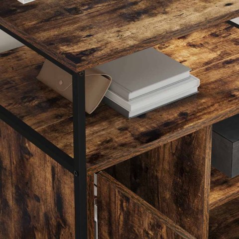 SZAFKA BIUROWA Z STACJĄ ŁADUJĄCĄ WĘDZONY DĄB 61X46X67CM