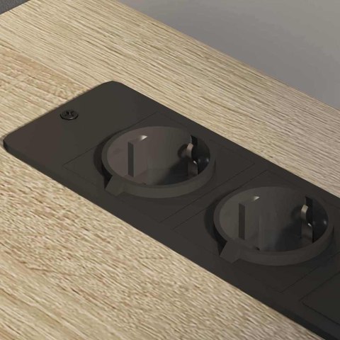 SZAFKA BIUROWA Z STACJĄ ŁADUJĄCĄ DĄB SONOMA 61X46X67CM