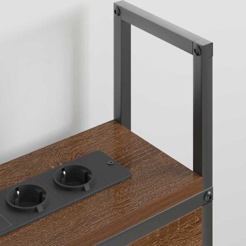 SZAFKA Z ŁADOWANIEM BRĄZOWY DĄB 160CM