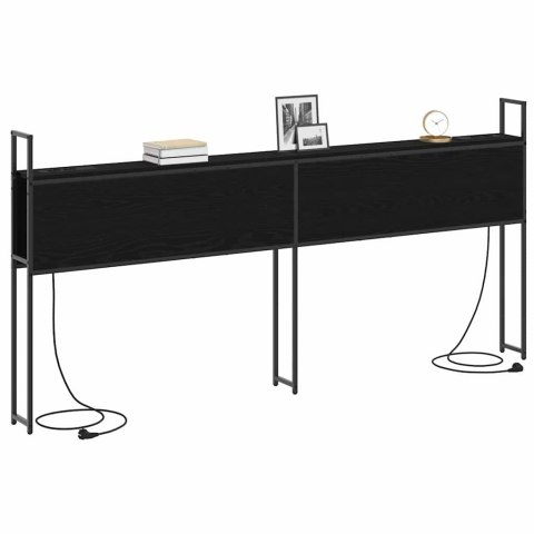 SZAFKA Z ŁADOWANIEM CZARNY DĄB 200CM