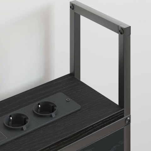 SZAFKA Z ŁADOWANIEM CZARNY DĄB 200CM