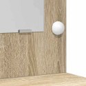 VidaXL Toaletka dąb sonoma 78,5 x 41 x 135 cm Materiał drewnopochodny
