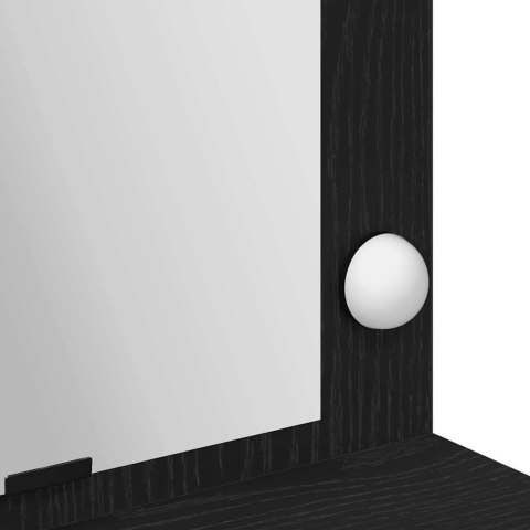 VidaXL Toaletka Czarny Dąb 100 x 41 x 135 cm Materiał drewnopochodny