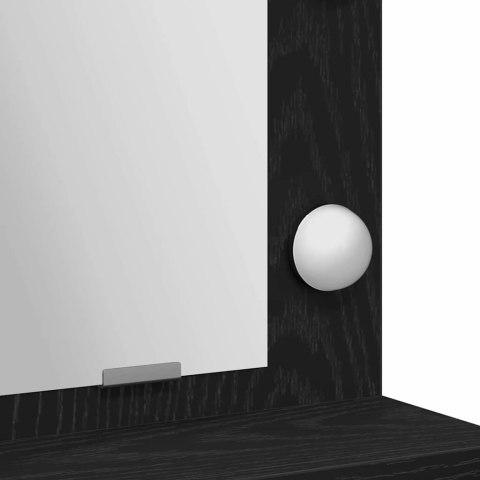 VidaXL Toaletka Czarny Dąb 79 x 41 x 135 cm Materiał drewnopochodny