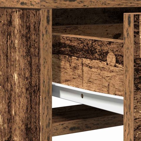 VidaXL Toaletka Stare drewno 50 x 41 x 135 cm Materiał drewnopochodny