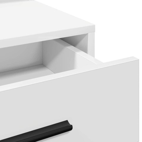 TOALETKA Z PÓŁKĄ BIAŁY 79X41X135CM