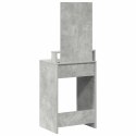 TOALETKA Z SZUFLADĄ Z PÓŁKĄ BETONOWY SZARY 50X41X140CM
