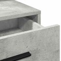 TOALETKA Z SZUFLADĄ Z PÓŁKĄ BETONOWY SZARY 79X41X135CM