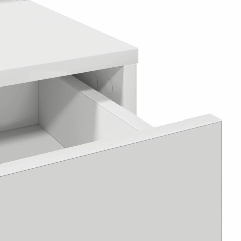 VidaXL Toaletka Biały 50 x 41 x 140 cm Materiał drewnopochodny