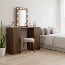 VidaXL Toaletka Brązowy 102 x 33 x 135 cm Materiał drewnopochodny