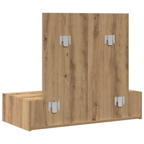 VidaXL Toaletka Brązowy 83 x 40 x 70 cm Materiał drewnopochodny