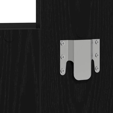 VidaXL Toaletka Czarny 83 x 40 x 70 cm Materiał drewnopochodny
