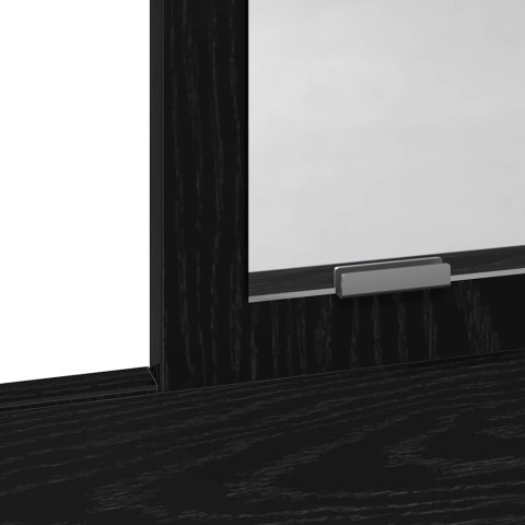 VidaXL Toaletka Czarny Dąb 79 x 41 x 140 cm Materiał drewnopochodny