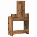 VidaXL Toaletka Stare drewno 79 x 41 x 140 cm Materiał drewnopochodny