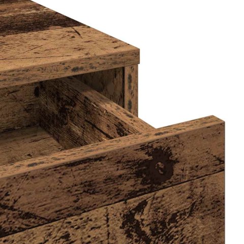 VidaXL Toaletka Stare drewno 79 x 41 x 140 cm Materiał drewnopochodny