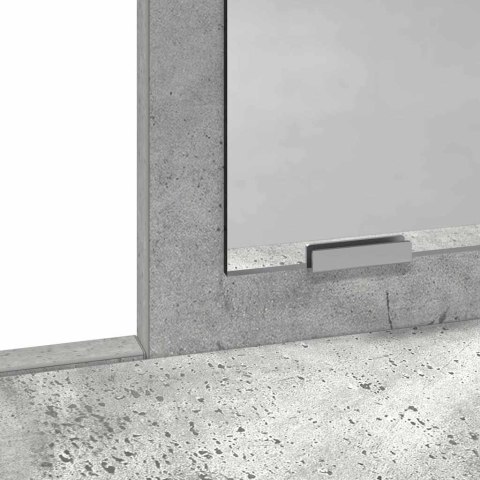 TOALETKA Z SZUFLADĄ Z PÓŁKĄ BETONOWY SZARY 79X41X140CM