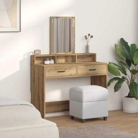 TOALETKA Z SZUFLADĄ Z PÓŁKĄ DĄB RZEMIEŚLNICZY 100X41X140CM