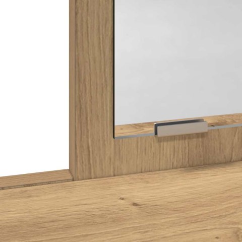 TOALETKA Z SZUFLADĄ Z PÓŁKĄ DĄB RZEMIEŚLNICZY 100X41X140CM