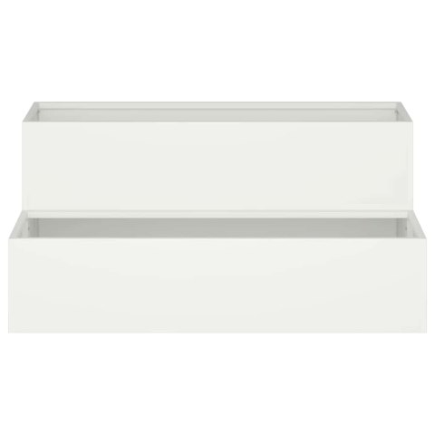 DONICZKA OGRODOWA BIAŁY 100X60X45CM STAL ZIMNOGIĘTA